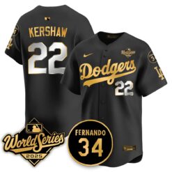 Los Angeles Dodgers 2025 National League Champions Jersey - All Stitched