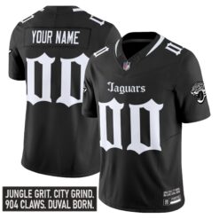 Jacksonville Jaguars 'Gothic Duvall Shadows Edition' Vapor Custom Jersey - All Stitched