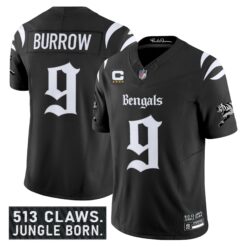 Men's Cincinnati Bengals 'Gothic Jungle Shadows Edition' Vapor Limited Jersey - All Stitched