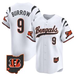 Men's Cincinnati Bengals 2025 Vapor Limited Baseball Jersey V2 - All Stitched