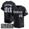 Pittsburgh Steelers 'Gothic Steel City Edition' Vapor Baseball Custom Jersey - All Stitched