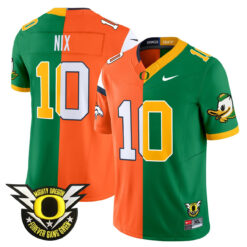 Bo Nix Oregon Ducks Split Limited Jersey - All Stitched