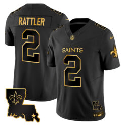 Men's New Orleans Saints 2025 Gold Vapor Limited Jersey - All Stitched