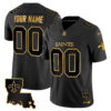 New Orleans Saints 2025 Gold Vapor Limited Custom Jersey - All Stitched