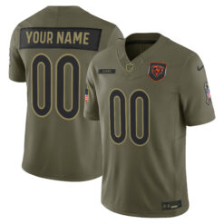 Chicago Bears 2025 Salute to Service Vapor Limited Custom Jersey - All Stitched