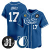 Men's Indianapolis Colts 2025 Jim Irsay Patch Vapor Baseball Jersey - All Stitched