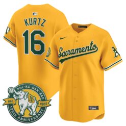 Oakland Athletics 'Sacramento Edition' Vapor Premier Limited Jersey - 125th Anniversary Patch - All Stitched