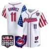 Men's Cleveland Indians "America250 Edition" Vapor Premier Limited Jersey - All Stitched