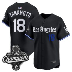 Los Angeles Dodgers "Gothic Edition" Vapor Premier Limited Jersey - All Stitched