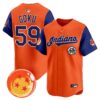 Men's Cleveland Indians x Dragon Ball Vapor Premier Limited Jersey - All Stitched