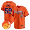 Men's Atlanta Braves x Dragon Ball Vapor Premier Limited Jersey - All Stitched