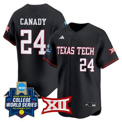 Men's size - Texas Tech Red Raiders Softball 2026 World Series (WCWS) Vapor Premier Limited Jersey - All Stitched